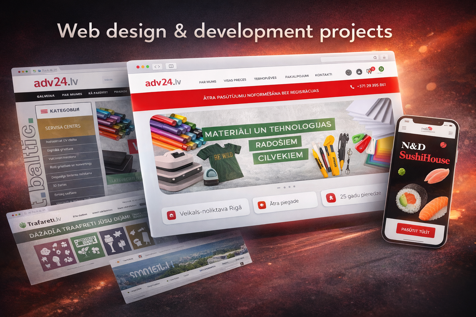 Web design projects preview
